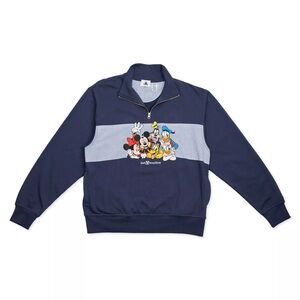 Mickey Mouse and Friends Half Zip Sweater Walt Disney World Size XL